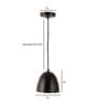 Dublin Black Matt Metal Hanging Light