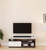 Dubliss Tv Console In Wenge & Frosty White Finish