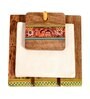 Brown Printed Wood  1 Pcs Tissue holder