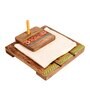 Brown Printed Wood  1 Pcs Tissue holder