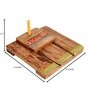 Brown Printed Wood  1 Pcs Tissue holder