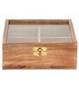 Laos Brown Wood  1 Pcs Spice Box