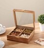 Laos Brown Wood  1 Pcs Spice Box