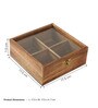 Laos Brown Wood  1 Pcs Spice Box