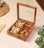 Laos Brown Wood  1 Pcs Spice Box