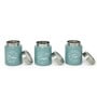 Moss-Green Stainless Steel 800Ml (Set of 3) Storage Jar & Containers