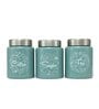 Moss-Green Stainless Steel 800Ml (Set of 3) Storage Jar & Containers