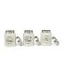 White  Stainless Steel 800Ml (Set of 3) Storage Jar & Containers