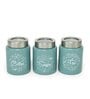 Moss-Green Stainless Steel 800Ml (Set of 3) Storage Jar & Containers