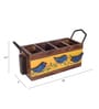 Brown Printed Wood  1 Pcs Cutlery holder