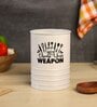 Beige Metal  1 Pcs Cutlery holder