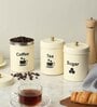 Ivory Stainless Steel 800Ml (Set of 3) Storage Jar & Containers With Lid