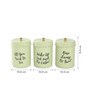 Pista Green Stainless Steel 800Ml (Set of 3) Storage Jar & Containers With Lid