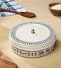 White & Blue Stainless Steel 1.5 Ltr 1 Pcs Casserole
