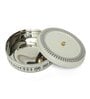 White & Blue Stainless Steel 1.5 Ltr 1 Pcs Casserole