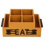 Yellow Wood  1 Pcs Cutlery holder