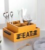 Yellow Wood  1 Pcs Cutlery holder