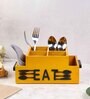 Yellow Wood  1 Pcs Cutlery holder