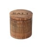 Brown Wood 900Ml 1 Pcs Storage Jar & Containers With Megnatic Lid