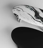 Duet Delight Oval Coffee Table  In Black & White Finish