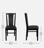 Duke Metal Dining Chair In Black Colour