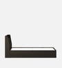 Duke Queen Size Bed With Box Type Storage In Fumed Oak Finish
