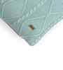 Dull Blue 100% Cotton Cable Moss 16X16 Inches Knitted Cushion Cover