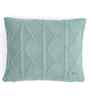 Dull Blue 100% Cotton Cable Moss 16X16 Inches Knitted Cushion Cover