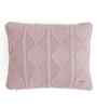 Dull Rose 100% Cotton Cable Moss 16X16 Inches Knitted Cushion Cover