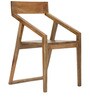 Dulwich Solid Wood Armchair in Natural Finish