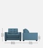 Dumbo Fabric 1 Seater Sofa In Light Blue Colour