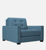 Dumbo Fabric 1 Seater Sofa In Light Blue Colour