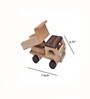 Dumper Yellow Natural Wood Collectible