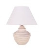 Dunand Distress White Table Lamp