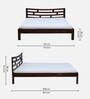 Girona Sheesham Wood King Size Bed in Scratch Resistant Provincial Teak Finish