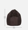 Duncan XXXL Bean Bag with Beans in Brown Colour