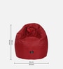 Duncan XXXL Bean Bag with Beans in Red Colour