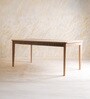 Dune 6 Seater Dining Table In White Cerused Finish
