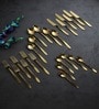 Dune Hammered Cutlery Set Gold