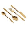 Dune Hammered Cutlery Set Gold