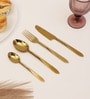 Dune Hammered Cutlery Set Gold