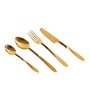 Dune Hammered Cutlery Set Gold