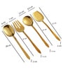 Dune Hammered Serving Set Gold