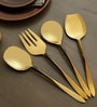 Dune Hammered Serving Set Gold