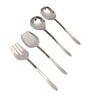 Dune Hammered Serving Set Silver