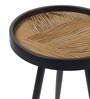 Dune Large End Table In Gold & Black Finish