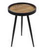 Dune Medium End Table In Gold & Black Finish