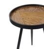 Dune Medium End Table In Gold & Black Finish