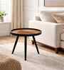 Dune Medium End Table In Gold & Black Finish