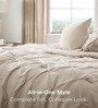 Dune Pin Tuck Ac Comforter And Pillow Shams